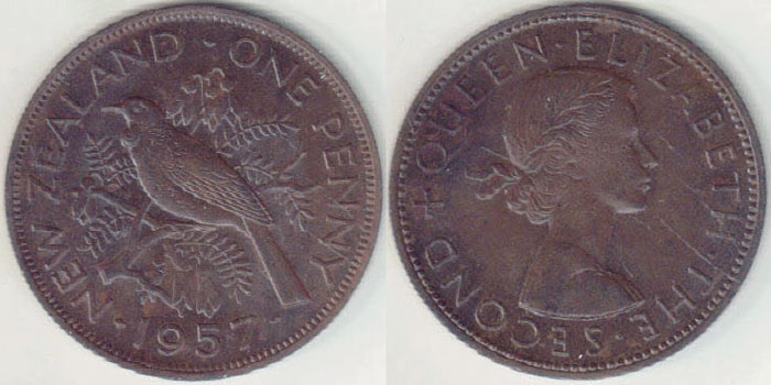 1957 New Zealand Penny A008669